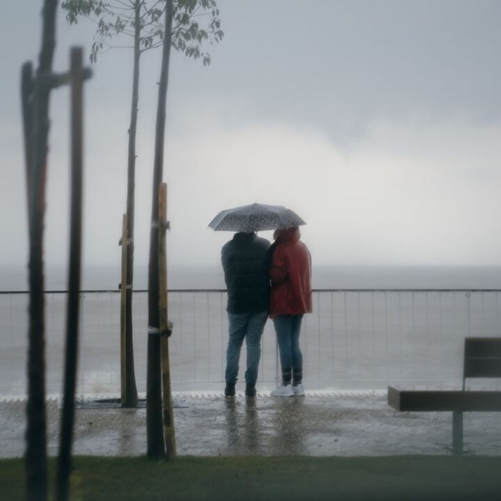 rainy day at the seaside