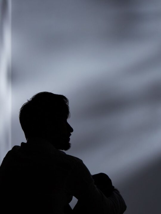 depressed man