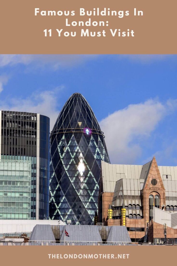 famous buildings in London pinterest pin