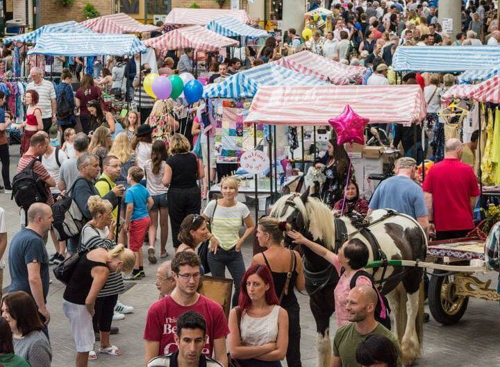 busy Brighton Open Market