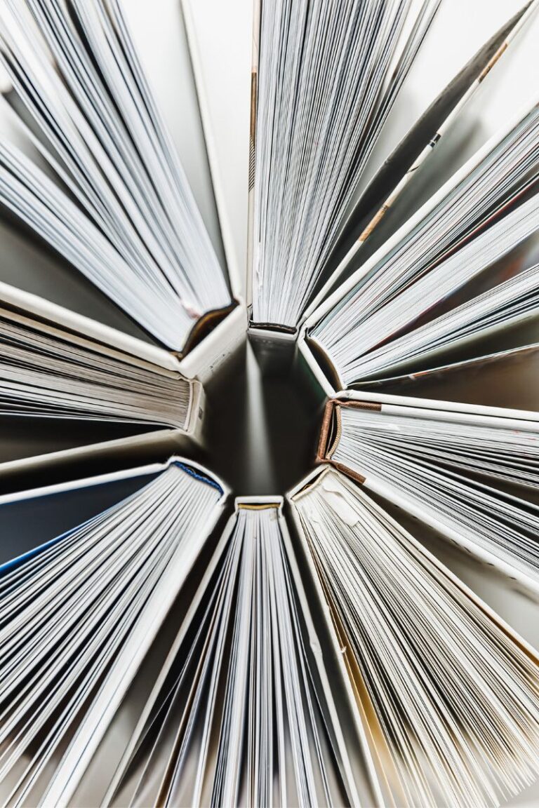 spine of books