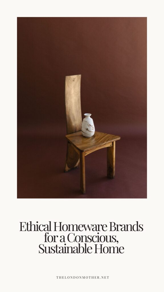 ethical homeware brand pin