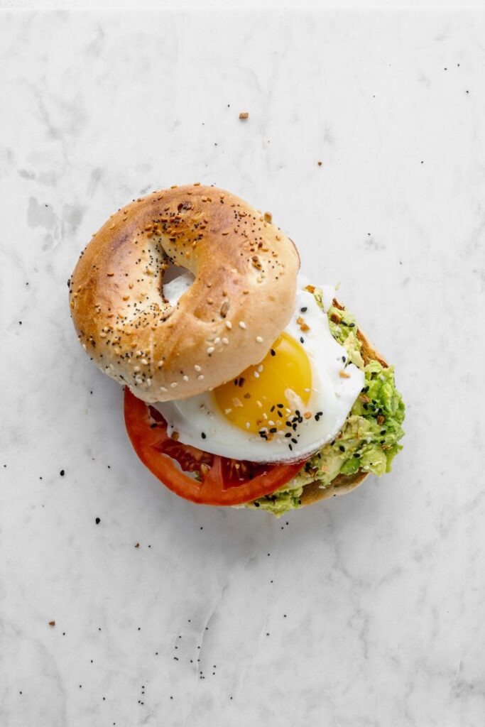 avo egg bagel