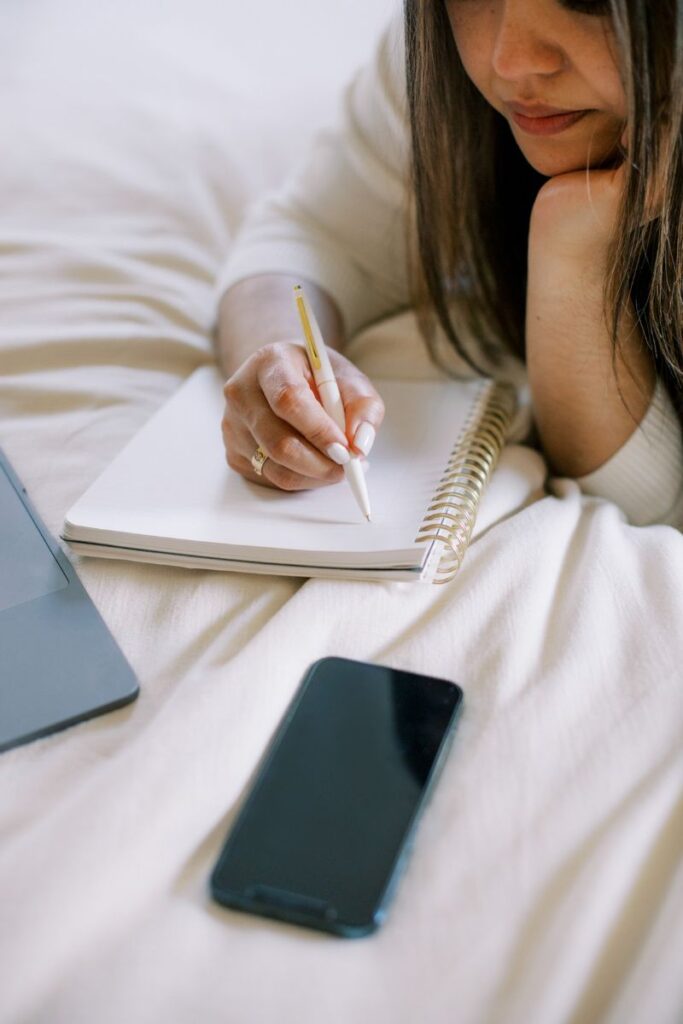 woman writing