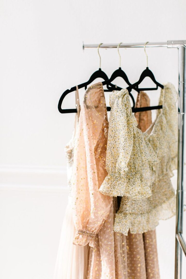 personal style fashion choices hanging on a rail